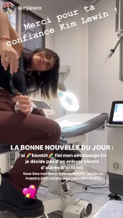 Centre Détatouage Chronicle présente Kim Lewin, personnalité de TikTok et ambassadrice de marque Centre Laser Détatouage et Esthetique - Instagram / TikTok